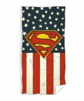 Goedkope superman badlaken strandlaken amerikaanse vlag