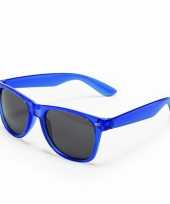 Goedkope toppers blauwe verkleed accessoire zonnebril volwassenen
