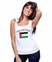 Goedkope witte dames tanktop palestina