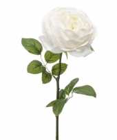 Goedkope witte roos kunstbloem 10143604