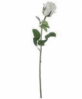 Goedkope witte roos kunstbloem