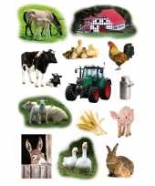 Goedkope x boerderij dieren stickers 10139741
