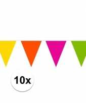 Goedkope x gekleurde vlaggenlijn plastic meter 10100806