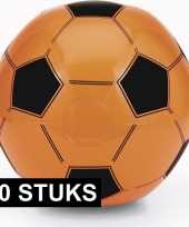 Goedkope x opblaasbare oranje voetbal strandballen speelgoed 10142328