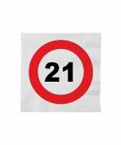 Goedkope x stopbord servetten jaar feestartikelen versiering