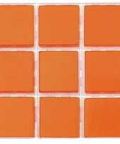 Goedkope x stuks mozaieken maken steentjes tegels oranje mm