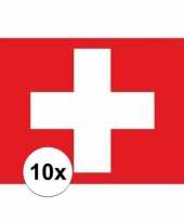 Goedkope x stuks vlag zwitserland stickers