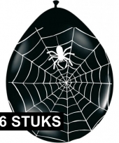 Goedkope zwarte ballonnen spinnenweb stuks 10125056